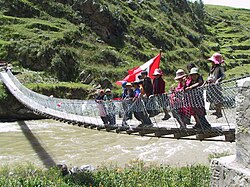 Collpatomaico footbridge