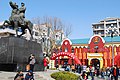 Guan Xiangying statue at Xiangying Square, Jinzhou District, Dalian