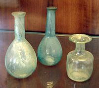 More Roman glasswares from the museum at Ravenna, Italy, 1st-2nd centuries AD