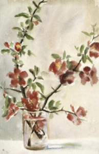 Untitled – vase of flowers, 1903–1905, watercolor on paper, Georgia O'Keeffe Museum