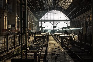 Keleti station trainshed