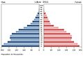 Nearly half of Libya's 2011 population consists of people younger than age 20.