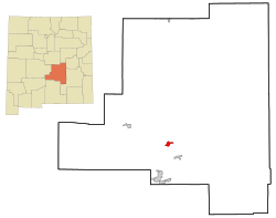 Location of Capitan, New Mexico