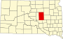 Hand County map