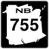 Route 755 marker
