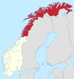 北挪威在挪威的位置