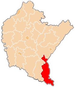 Location within the voivodeship