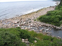 Gulf of St. Lawrence, mouth of River,[5] coastal shore