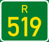 Regional route R519 shield