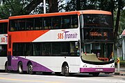 SBS Transit bus operating in Singapore