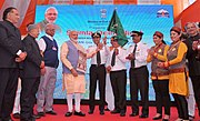The Prime Minister, Shri Narendra Modi launching the UDAN – Regional Connectivity Scheme for Civil Aviation - by flagging-off the first UDAN flight from Shimla