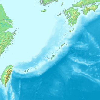 釣魚台及其附屬島嶼在琉球群島的位置