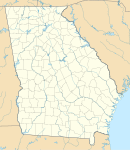 Augusta 在乔治亚州的位置