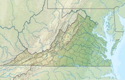 Location of Lake Anne in Virginia, USA.