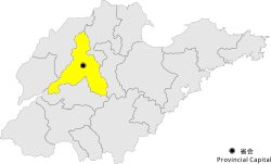济南市在山东省的地理位置