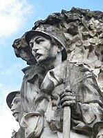 Detail from Leclabart's war memorial in Abbeville
