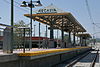 The platform at Arcadia station
