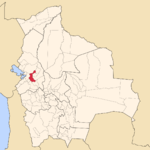 Location of La Paz within Bolivia