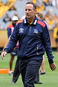 Don Pyke in 2017 as senior coach of the Adelaide, U.S. born games record holder and first U.S. born AFL premiership player