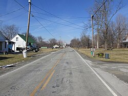 Road scene in East Danville