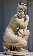 Room 23 - The famous version of the 'Crouching Venus', Roman, c. 1st century AD