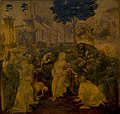 《三博士来朝》（Adoration of the Magi），1481年-1482年，收藏于意大利佛罗伦萨乌菲齐美术馆