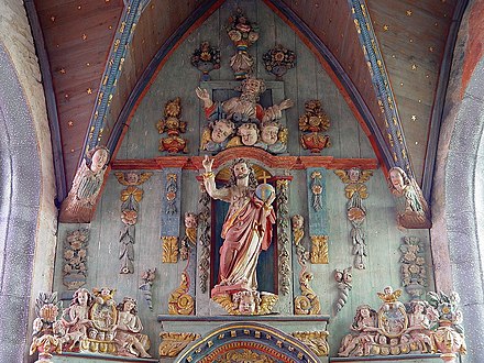 View above the main altar