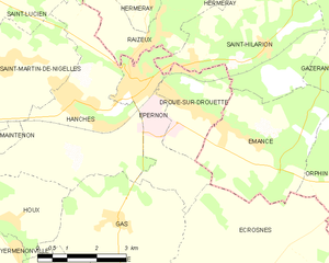 埃佩尔农市镇地图
