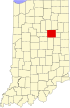 State map highlighting Grant County