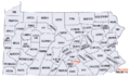 Image 8Map of Pennsylvania's 67 counties (from Pennsylvania)