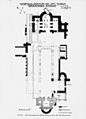 Engraved plan of the abbey church based on excavations 1939-40