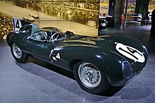 Jaguar D-Type of Hamilton/Rolt, which placed 2nd overall.