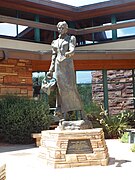 Statue of Sedona Schnebly in the Sedona Public Library