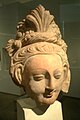 Head of a Serindian female Bodhisattva, 6th-7th century terracotta, Tumshuq (Xinjiang).