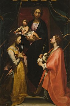 Madonna and Child with Saints Cecilia and Inez, Prado