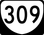 State Route 309 marker