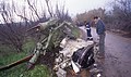 Debris of the second crashed CH-53 helicopter