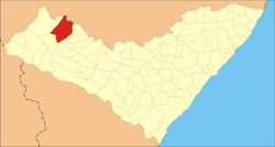 Location of Canapi in Alagoas