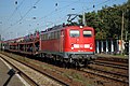 采用现行交通红色涂装、带有单臂受电弓的140 771号机车于柏林（2005年）