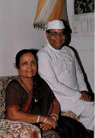 Dumar Lal Baitha with wife Abha Rani