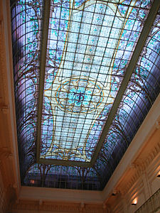 Skylight of Crédit-Lyonnais bank in Nancy by Jacques Grüber (1901)