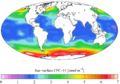 "Present day" (1990s) sea surface CFC-11 concentration