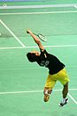 Lee Chong Wei playing in the Beijing 2008 Olympic Games