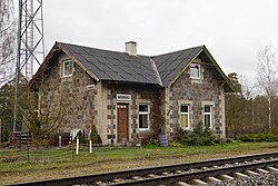 Former train station in Männiku