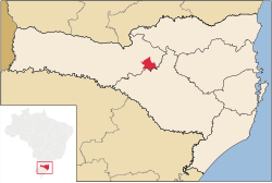 Location in the State of Santa Catarina