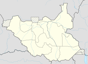 卡戈卡朱在南苏丹的位置