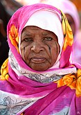 Sudanese woman with scarifications