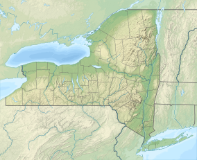 Map showing the location of Oak Orchard Wildlife Management Area