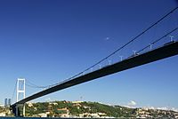 Daytime view of the bridge