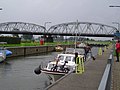 The (current) lock in the canal under the bridge